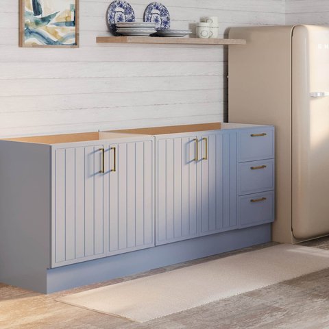 Cozinha Modulada 2 Peças 2 Balcões sem Tampo Marselha Cabecasa Madeiraoriginals