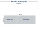 Ver imagem 5 de Cozinha Planejada 2 Peças 2 Balcões sem Tampo Marselha CabeCasa MadeiraOriginals Azul/Sereno