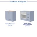 Ver imagem 5 de Cozinha Modulada 2 Peças 2 Balcões sem Tampo Marselha CabeCasa MadeiraOriginals