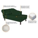 Ver imagem 6 de Diva Recamier Dora 130cm Lado Direito Verde