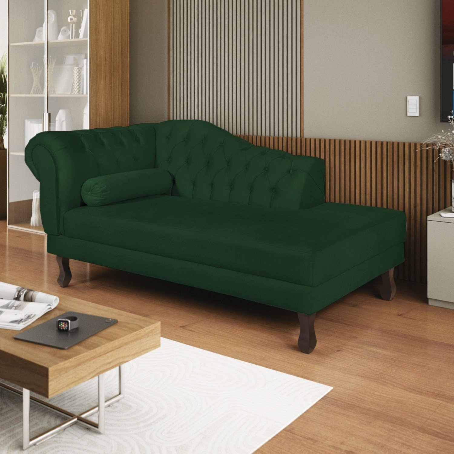 Diva Recamier Dora 130cm Lado Direito Suede - 1