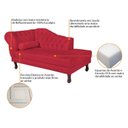 Ver imagem 6 de Diva Recamier Dora 130cm Lado Direito Vermelho