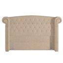 Ver mais imagens de Cabeceira Cama Box Queen 160cm Provença e Recamier Veneto P02 Bouclé Bege - Mpozenato