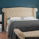 Ver imagem 2 de Cabeceira Cama Box Queen 160cm Provença e Recamier Veneto P02 Bouclé Bege - Mpozenato