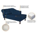 Ver imagem 6 de Diva Recamier Dora 140cm Lado Direito Azul Marinho