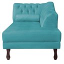 Ver imagem 5 de Diva Recamier Dora 140cm Lado Direito Azul Turquesa