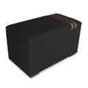 Ver imagem 2 de Recamier Puff Baú Organizador no Boucle com Cinto Caramelo:preto