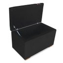 Ver imagem 4 de Recamier Puff Baú Organizador no Boucle com Cinto Caramelo:preto