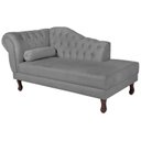 Ver imagem 2 de Diva Recamier Dora 140cm Lado Direito Cinza