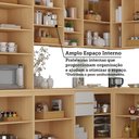 Ver imagem 4 de Cozinha Completa 100 MDF 11 Peças Espaço Micro-Ondas e Tampo 548cm Aura Luciane Móveis