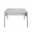Ver imagem 6 de Plataforma de Trabalho para 2 Pessoas com Caixas de Tomadas 150cm Industrial Executive Cinza