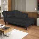 Ver imagem 1 de Diva Recamier Dora 130cm Lado Direito Preto