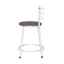 Ver imagem 2 de Banqueta Baixa Assento Ratan Branca Retro  