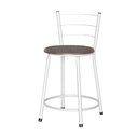 Ver imagem 1 de Banqueta Baixa Assento Ratan Branca Retro  