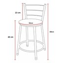 Ver imagem 3 de Banqueta Baixa Assento Ratan Branca Retro  