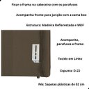 Ver imagem 3 de Cabeceira de Cama Box Estofada 160 Cm Queen Linho Stela