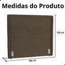 Ver imagem 7 de Cabeceira de Cama Box Estofada 160 Cm Queen Linho Stela