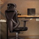 Ver imagem 2 de Cadeira de Escritório Ergonômica Premium com Apoio Lombar Ajustável Rodas Anti Riscos Rasala