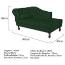 Ver imagem 3 de Diva Recamier Dora 140cm Lado Direito Verde