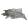 Tapete de Couro de Boi. Pele Bovina Natural. 2,20 x 2,60 M. Tons de Cinza. P004D - 1