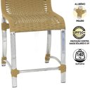 Ver imagem 3 de Cadeira de Jantar em Alumínio Polido e Fibra Sintética