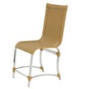 Ver imagem 1 de Cadeira de Jantar em Alumínio Polido e Fibra Sintética