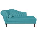 Ver imagem 4 de Diva Recamier Dora 160cm Lado Direito Suede Azul Turquesa