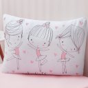 Ver imagem 4 de Jogo de Cama Kids Solteiro Infantil Malha 88x188x25cm Ballet