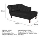 Ver imagem 3 de Diva Recamier Dora 160cm Lado Direito Suede