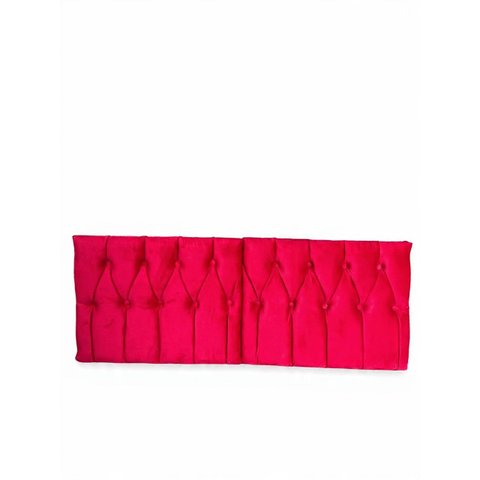 Cabeceira Cama Box Solteiro Leticia 160cm Suspensa Retangular Vermelho