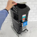 Ver imagem 2 de Lixeira de Cozinha 15L de Embutir com Corrediças Telescópicas Deslizantes Giosul Preto