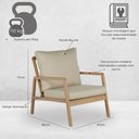 Ver imagem 2 de Poltrona Mag 67 Cm 80 Cm Boucle Bege