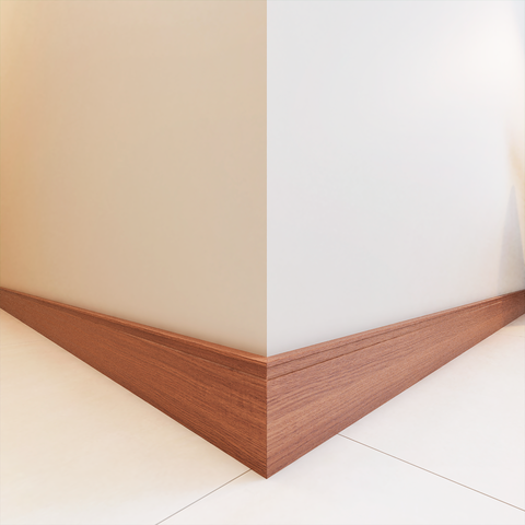 Kit 10 Rodapé MDF 15cm Liso sem Friso Sala Quarto Cozinha Madeira Laminado Parede Moderna Sofisticad