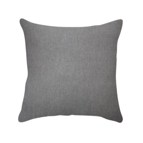 Capa de Almofada Lisa Linho Cinza Claro 50x50cm