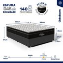 Ver imagem 4 de Cama Box com Colchão de Espuma D45 Ortobom Airtech Ortopillow 150 Casal 138cm