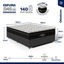 Ver imagem 4 de Cama Box com Colchão de Espuma D45 Ortobom Airtech Ortopillow 150 Casal 138cm