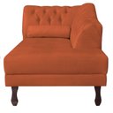 Ver imagem 5 de Diva Recamier Dora 185cm Lado Direito Laranja Terracota