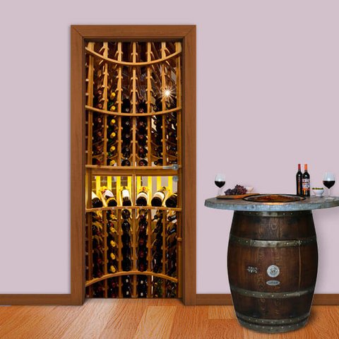 Adesivo de Porta Vinhos 2 Arte Destaque P - 0,73 X 2.13 Metros