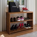 Ver imagem 2 de Sapateira Compacta Quarto Hall Entrada Prateleira Organizadora Banqueta Decoração Moderna-rpm Mó