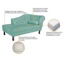 Ver imagem 6 de Diva Recamier Dora 130cm Lado Esquerdo Azul Tiffany