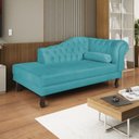 Ver imagem 1 de Diva Recamier Dora 130cm Lado Esquerdo Azul Turquesa