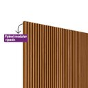 Ver imagem 5 de Painel Ripado Modular 3.0 para Tv até 75 com Nicho e Prateleira Emily-nature-offwhite - Edecasamovei