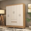 Ver imagem 1 de Guarda Roupa Casal Mística 6 Portas 2 Gavetas MDP Amendola Off White Demóbile