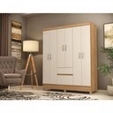 Ver imagem 3 de Guarda Roupa Casal Mística 6 Portas 2 Gavetas MDP Amendola Off White Demóbile
