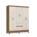 Ver imagem 5 de Guarda Roupa Casal Mística 6 Portas 2 Gavetas MDP Amendola Off White Demóbile