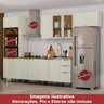 Cozinha Modulada 6 Peças MDF Lary 5 Areia Nature Henn - 12