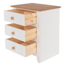 Ver imagem 3 de Mesa de Cabeceira com 3 Gavetas Branco