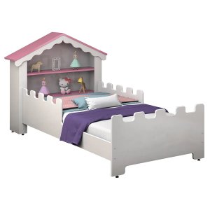 Cama Infantil Princesa Mini Cama Magia Branco/rosa