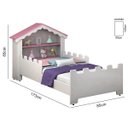 Ver imagem 2 de Cama Infantil Princesa Mini Cama Magia Branco/rosa