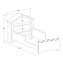 Ver imagem 4 de Cama Infantil Princesa Mini Cama Magia Branco/rosa